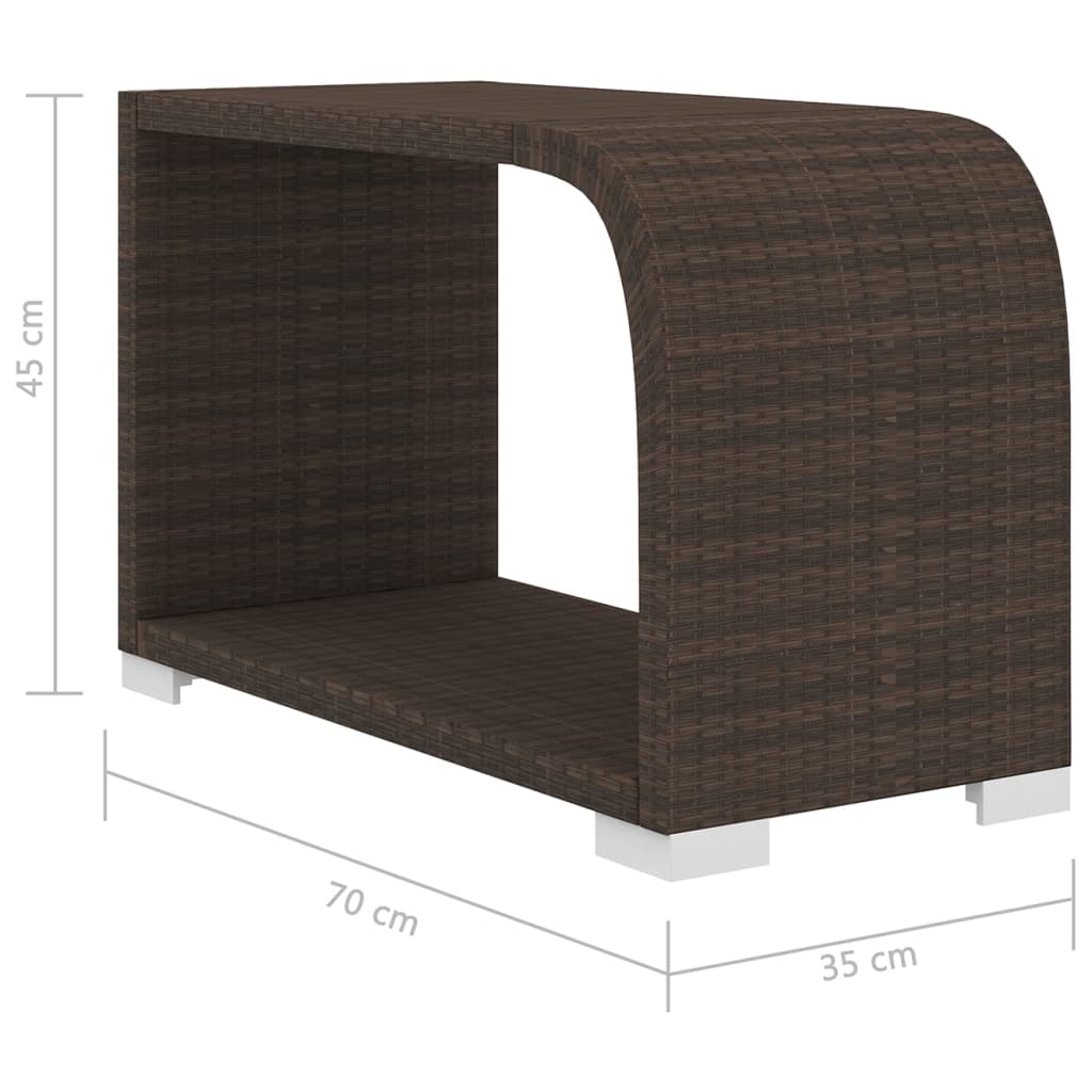 vidaXL 11-delige Loungeset met kussens poly rattan zwart