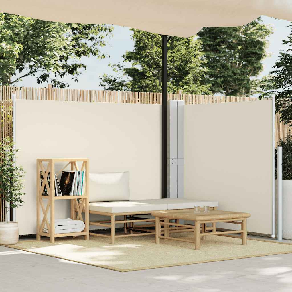 vidaXL Windscherm uittrekbaar 160x600 cm bruin