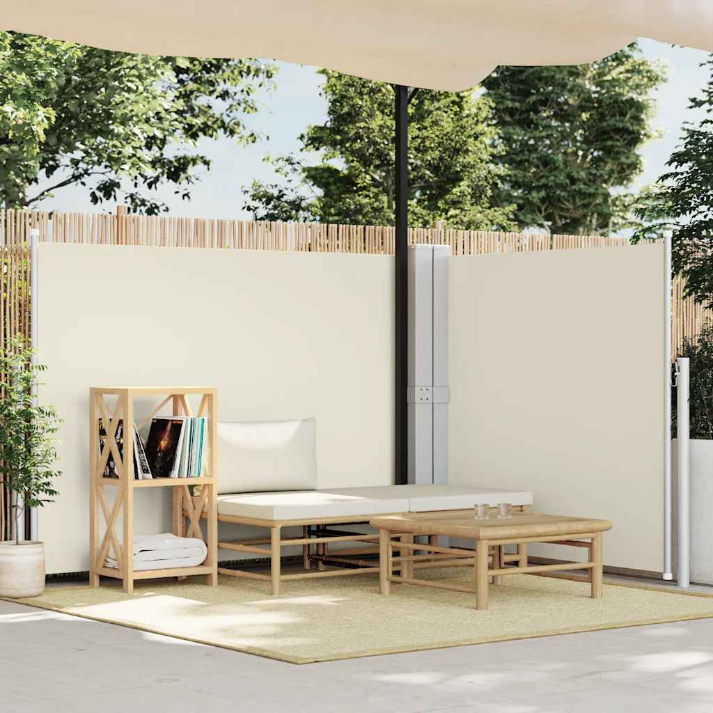 vidaXL Windscherm uittrekbaar 160x600 cm bruin
