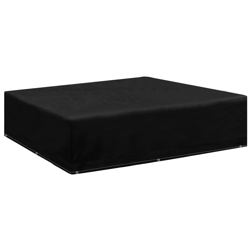 vidaXL Tuinmeubelhoezen poly rattan 2 st 4-persoons 113x113 cm
