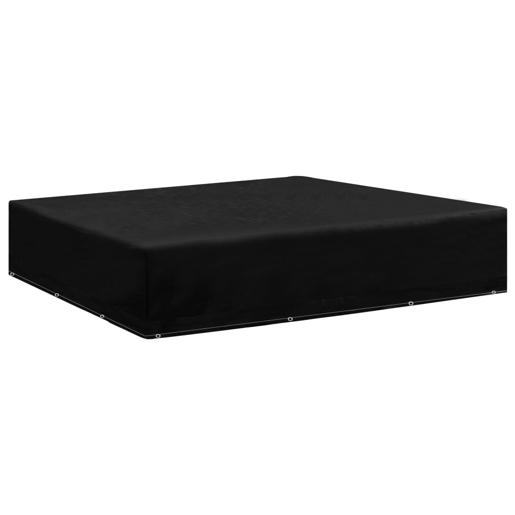 vidaXL Tuinmeubelhoezen poly rattan 2 st 4-persoons 113x113 cm