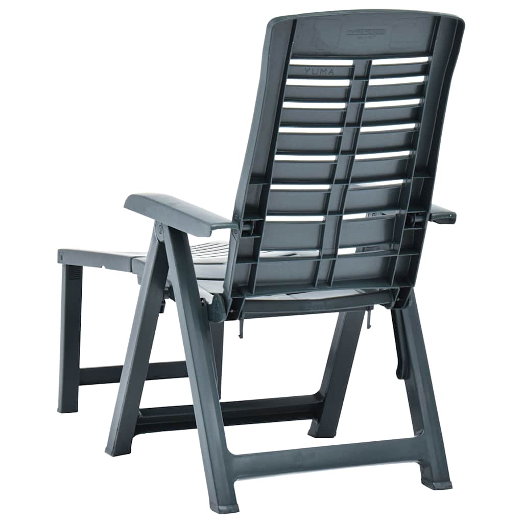 vidaXL Foldable Plastic Sun Lounger White