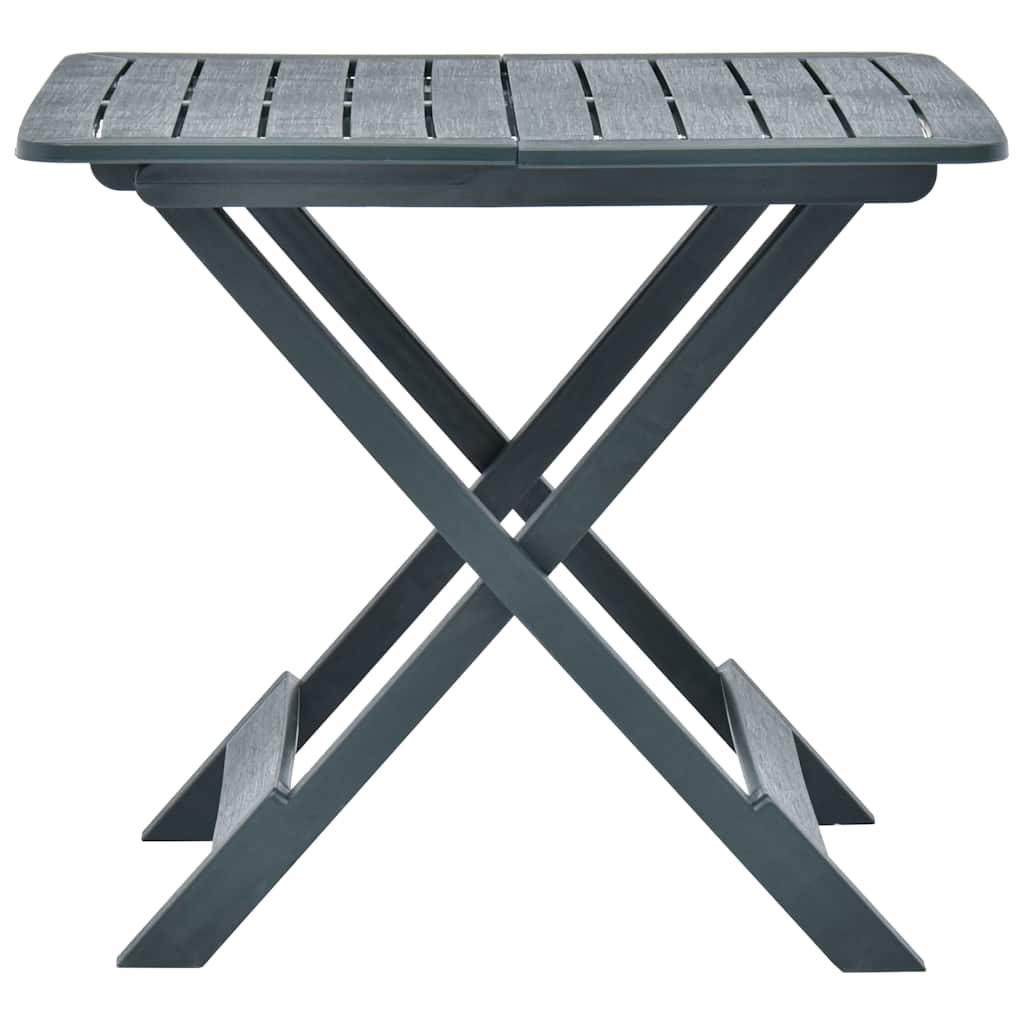 vidaXL Folding Garden Table 79x72x70 cm Plastic White