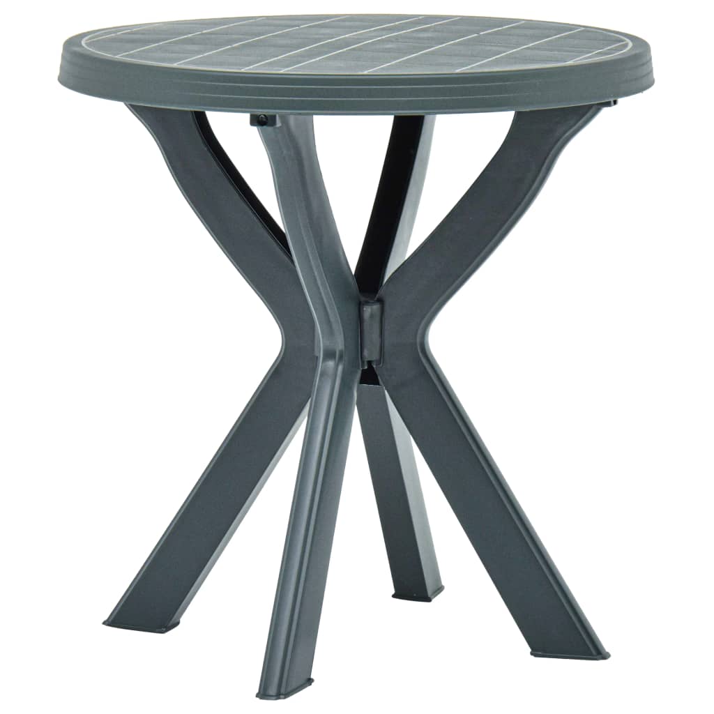 vidaXL Bistro Table Ø70 cm Plastic White