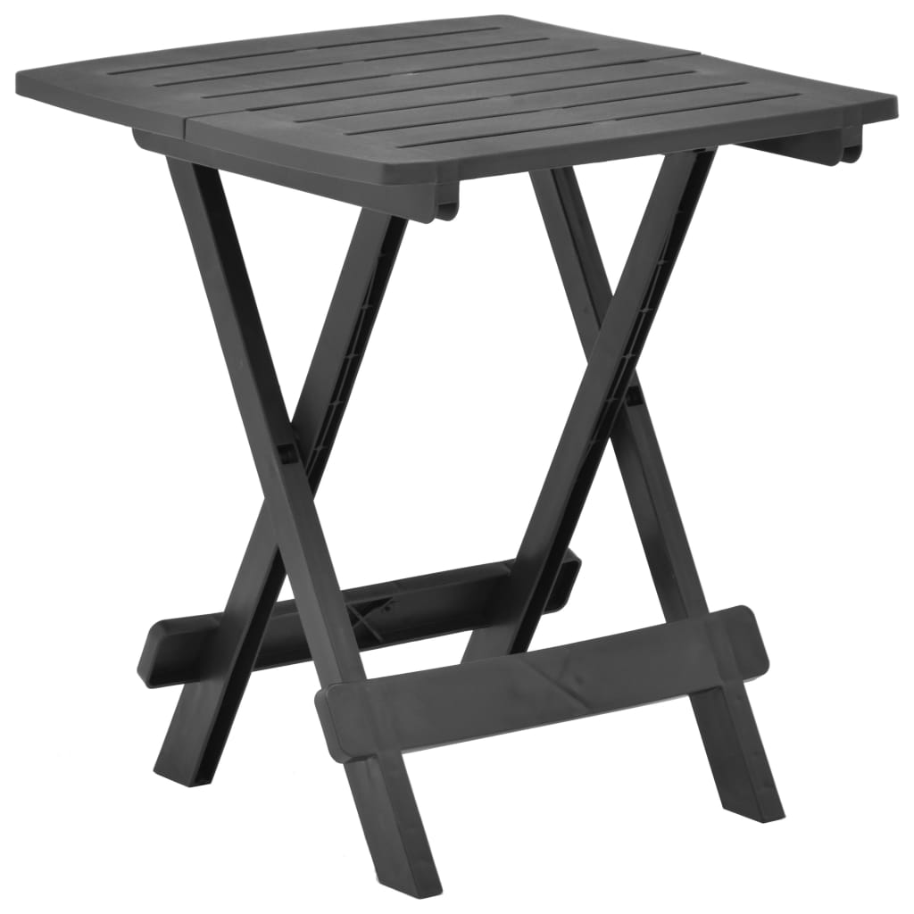 vidaXL Folding Garden Table 45x43x50 cm Plastic White