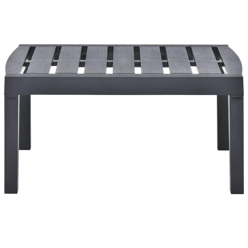 vidaXL Tuintafel 78x55x38 cm kunststof wit
