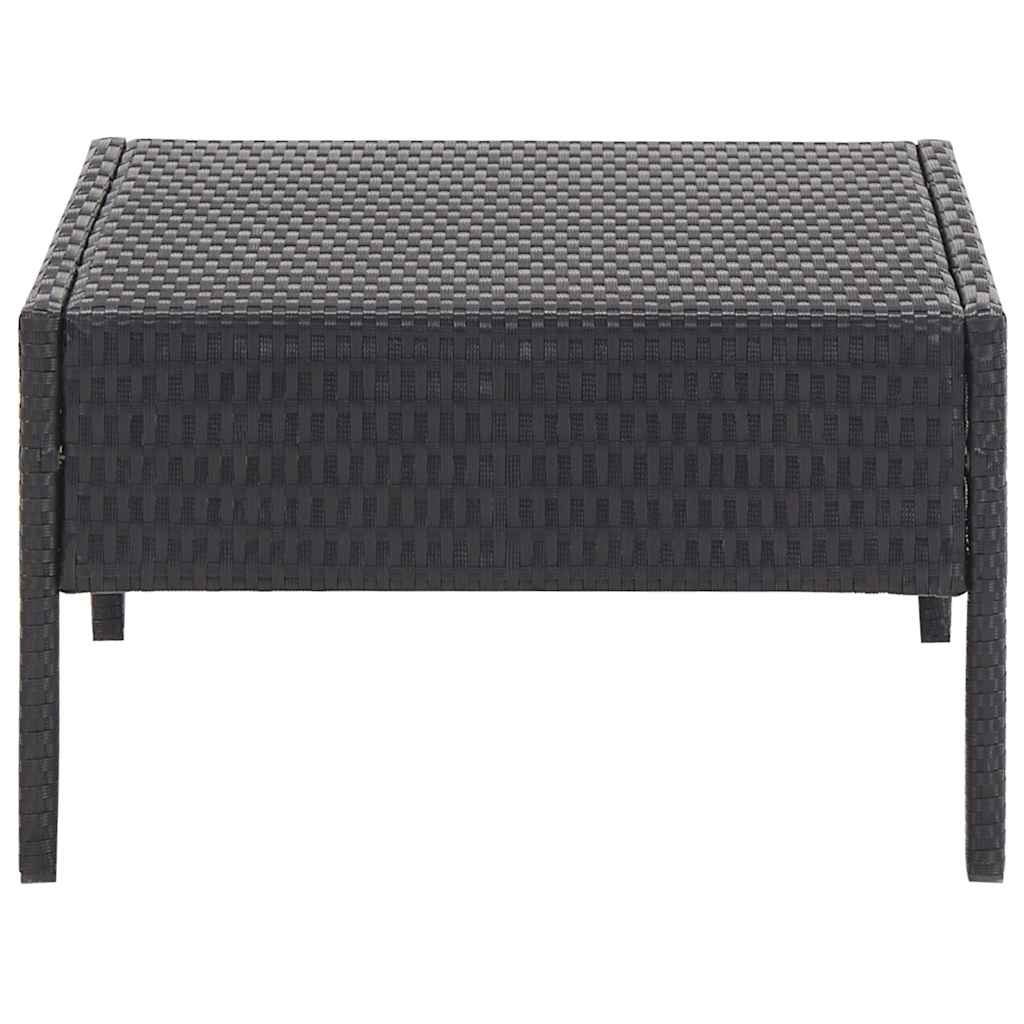 vidaXL 5-piece Lounge Set with Cushions Poly Rattan Brown