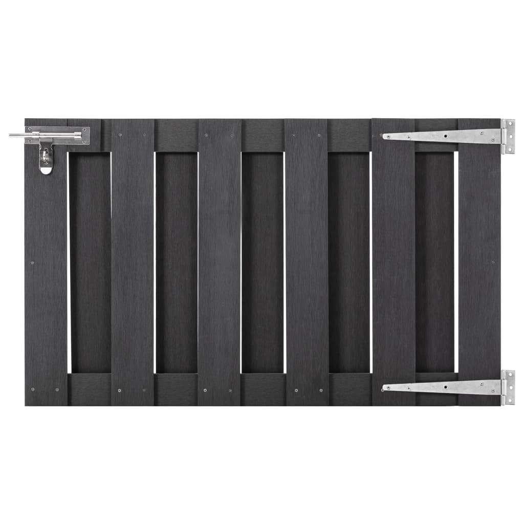 vidaXL Gate 100x112 cm WPC grey
