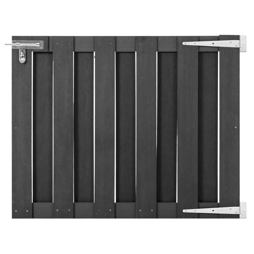 vidaXL Gate 100x112 cm WPC grey