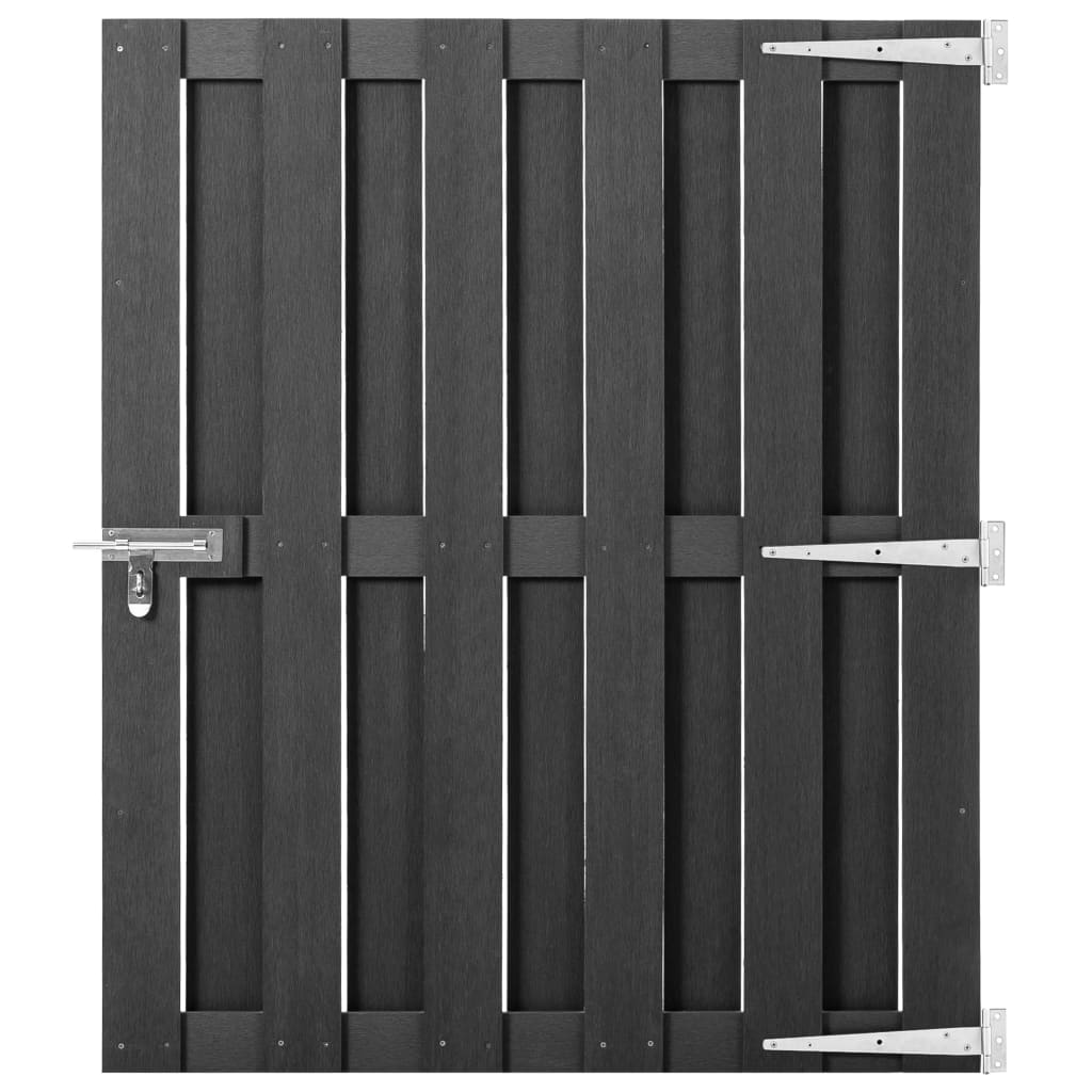 vidaXL Gate 100x112 cm WPC grey