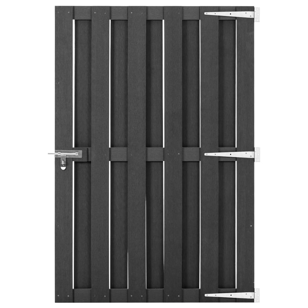 vidaXL Gate 100x112 cm WPC grey