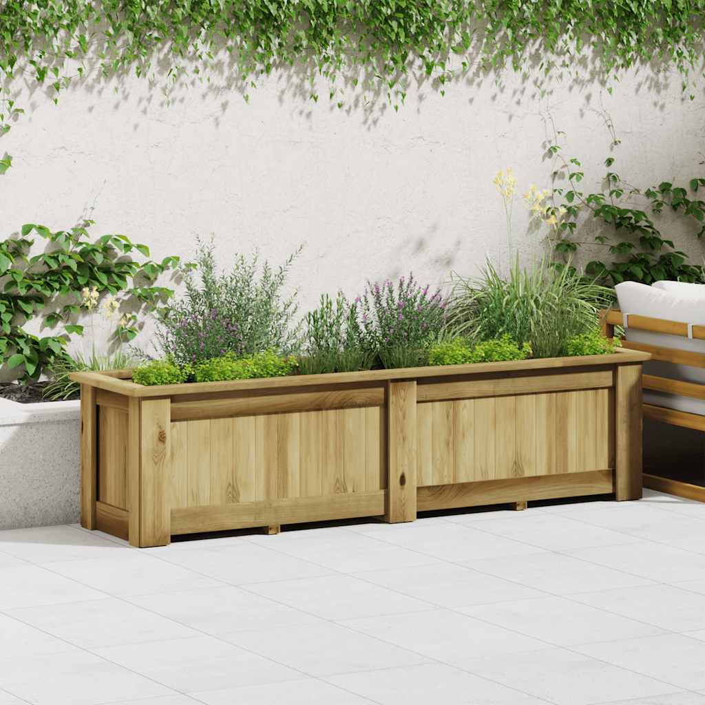vidaXL Raised Planter 100x50x50 cm Impregnated Pinewood