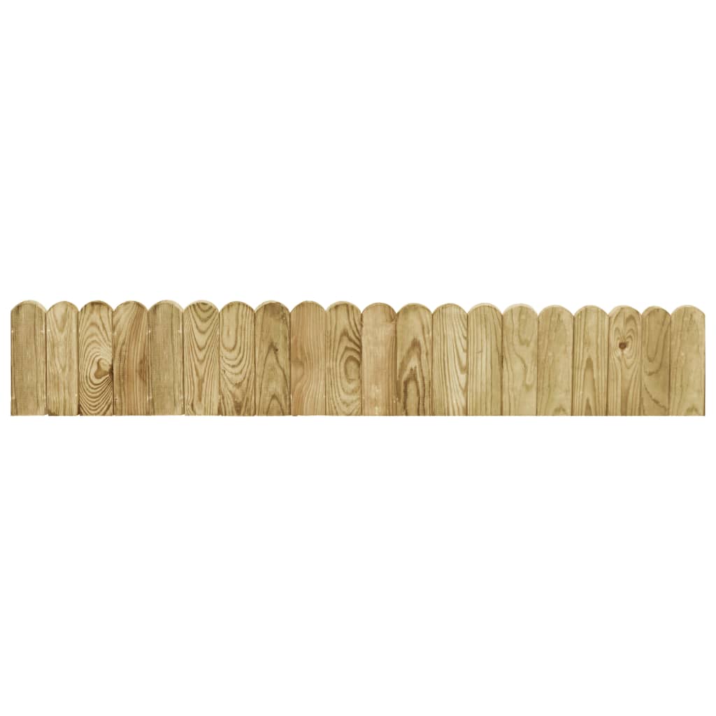 vidaXL Lawn Edging 2 pcs 120 cm Impregnated Pinewood