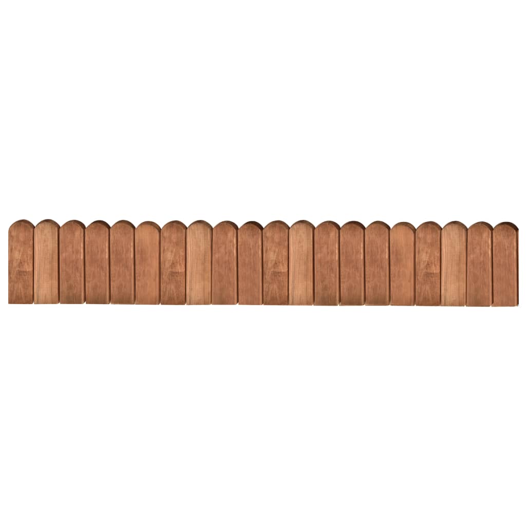 vidaXL Lawn Edging 2 pcs 120 cm Impregnated Pinewood