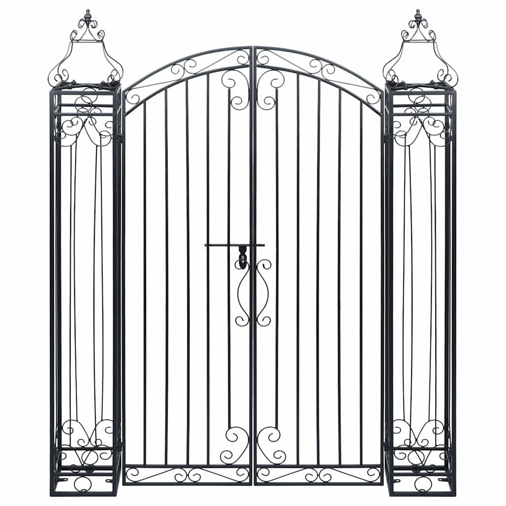 vidaXL Poort decoratief 122x20,5x100 cm smeedijzer