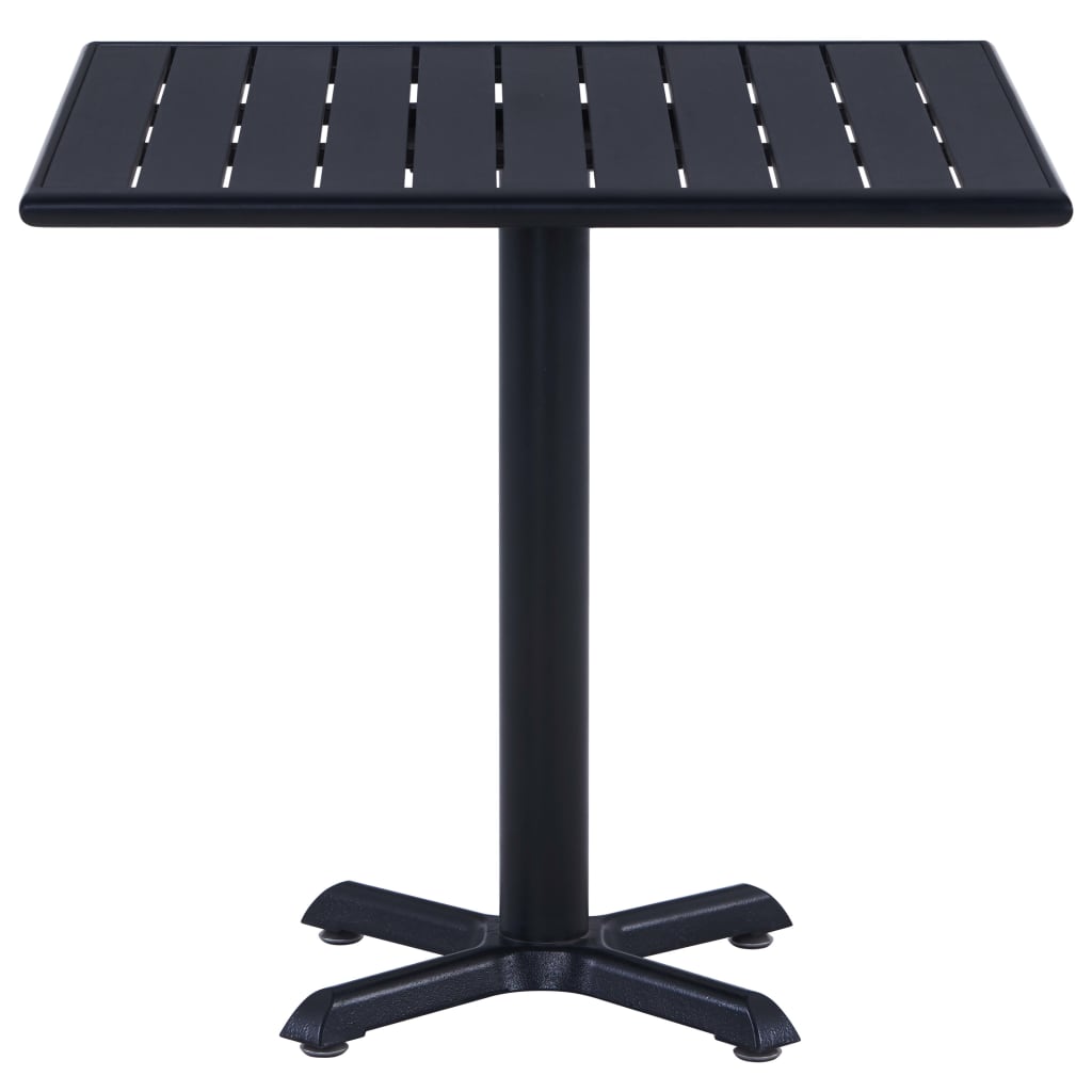 vidaXL Tuintafel 60x60x75 cm zwart