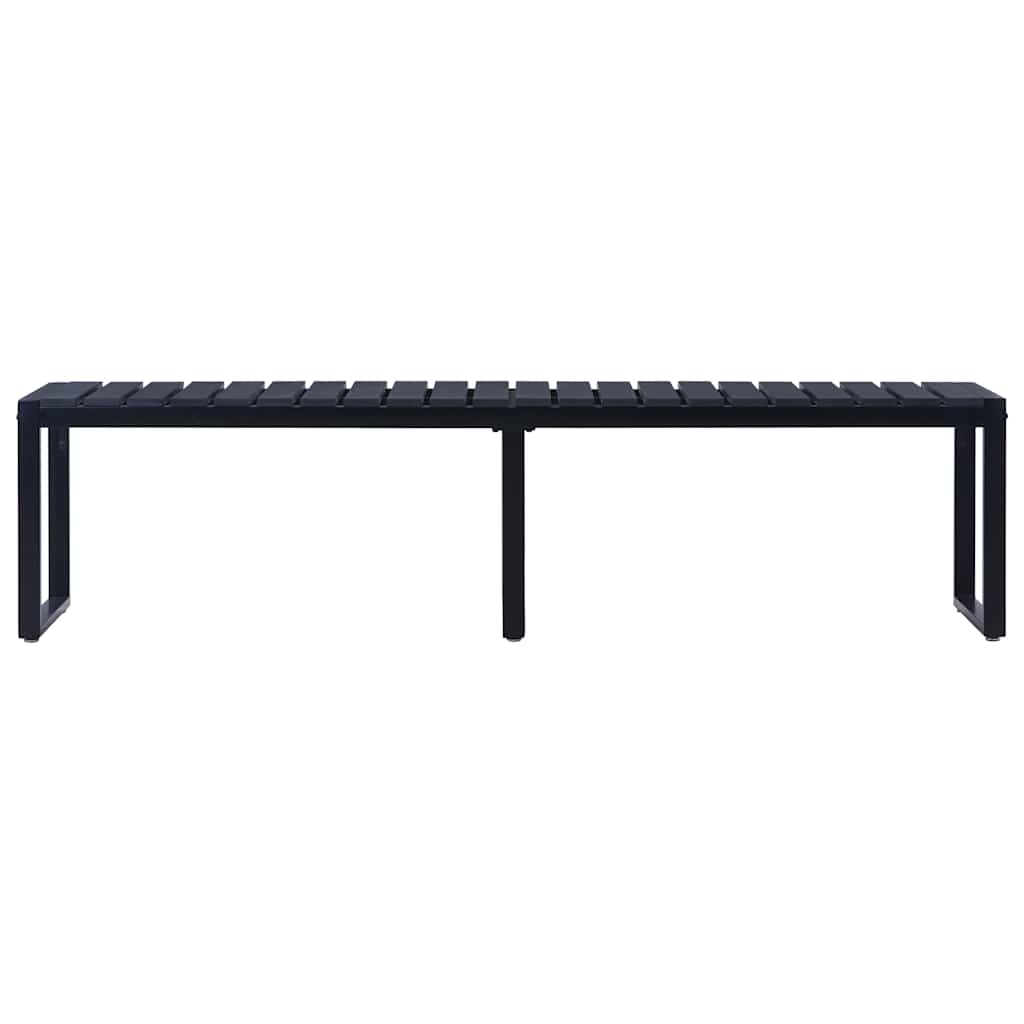 vidaXL Tuinbank 120,5 cm PS-plaat zwart