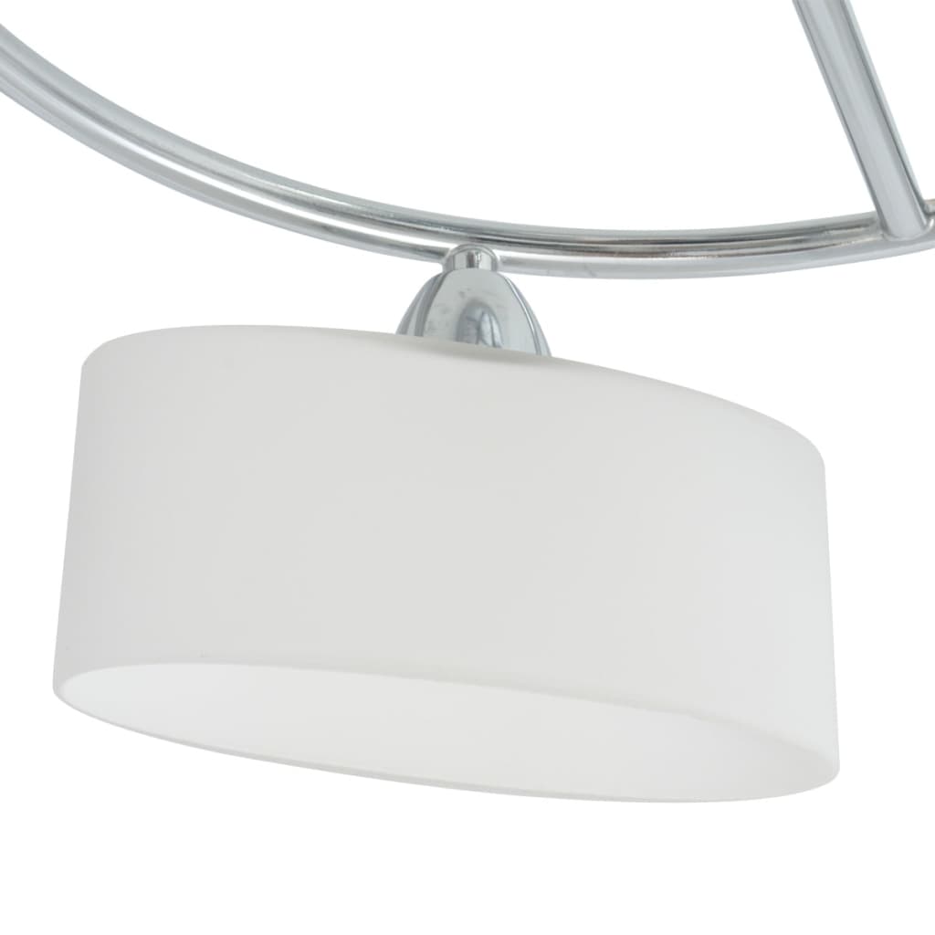 vidaXL Plafondlamp met ellips glazen kapjes (4 x E14)