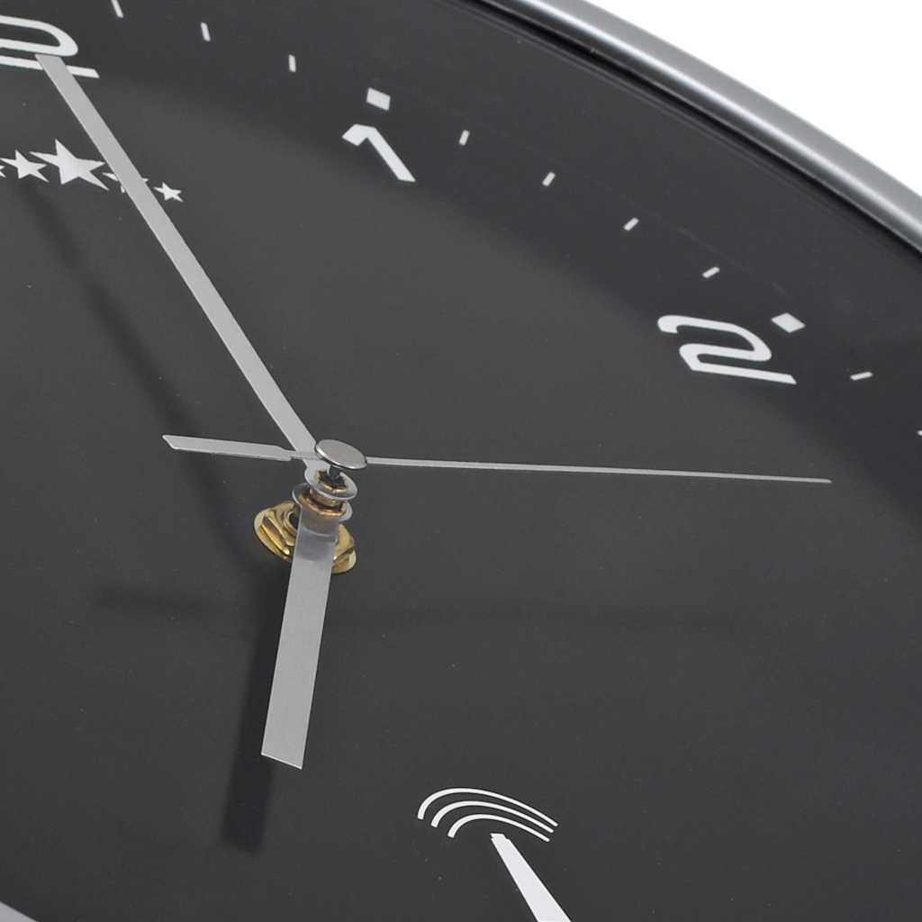 vidaXL Wandklok met quartz uurwerk radiogestuurd 31 cm wit