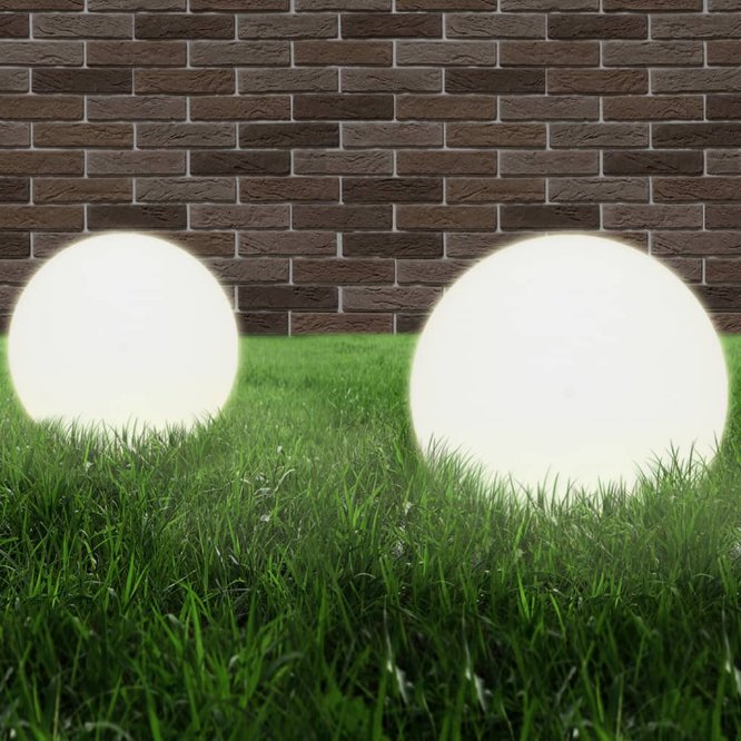vidaXL LED Ball Lamps 4 pcs Round 20 cm PMMA