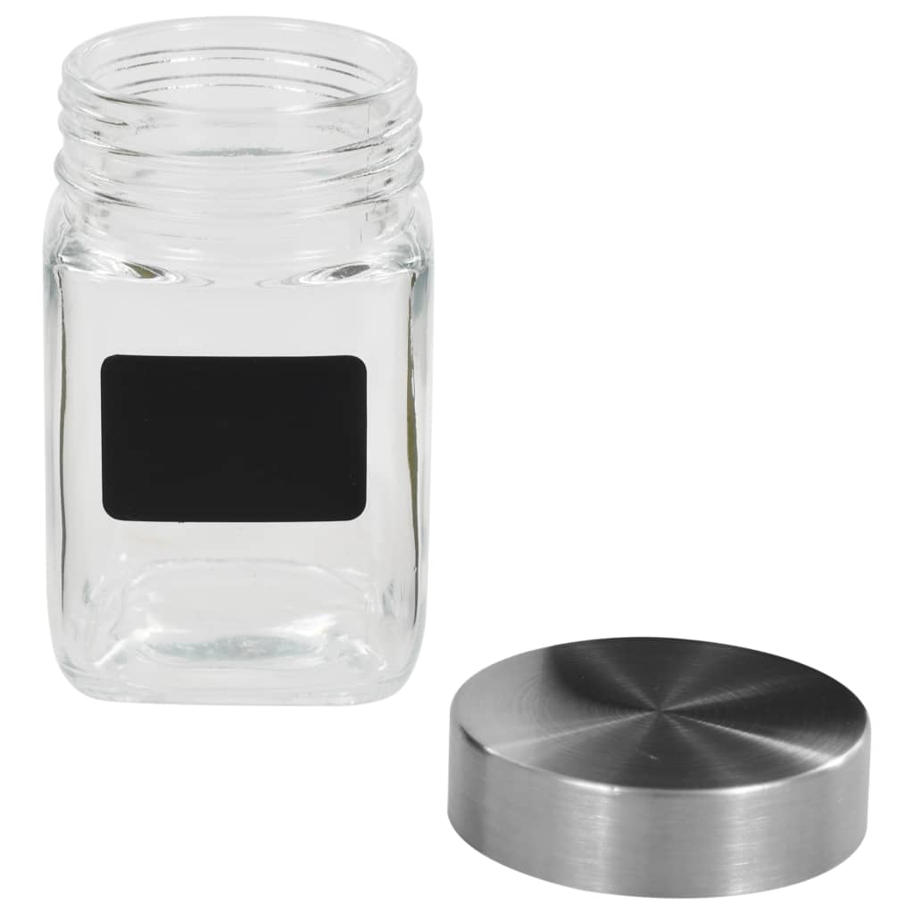 vidaXL Storage Jars with Stickers 12 pcs 300 ml