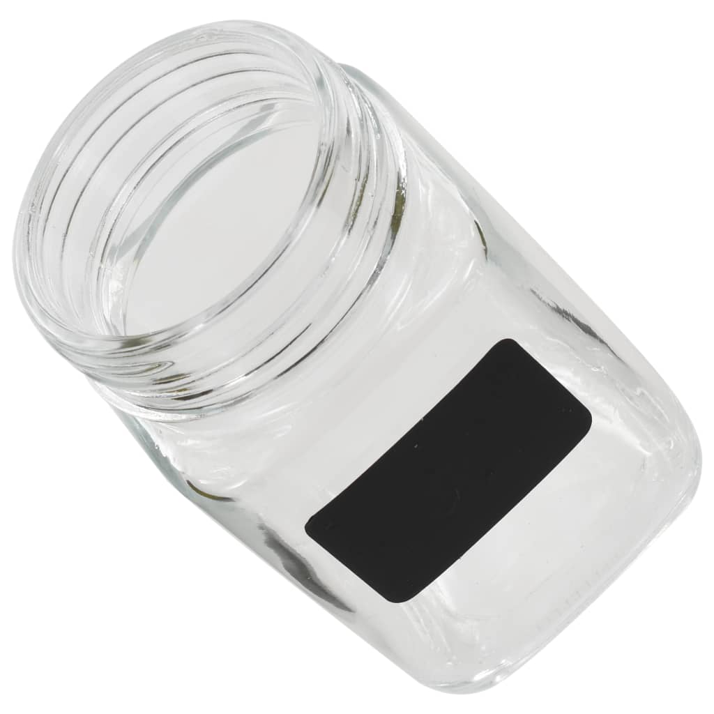 vidaXL Storage Jars with Stickers 12 pcs 300 ml
