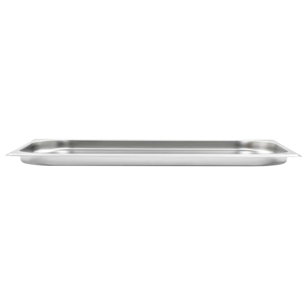 vidaXL Gastronormbakken 4 st GN 1/1 20 mm roestvrij staal
