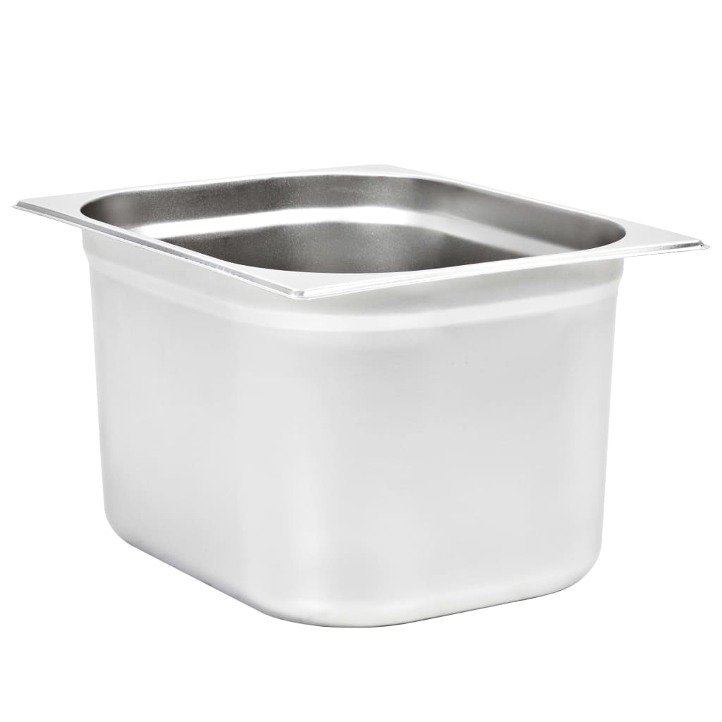 vidaXL Gastronormbakken 4 st GN 1/2 65 mm roestvrij staal