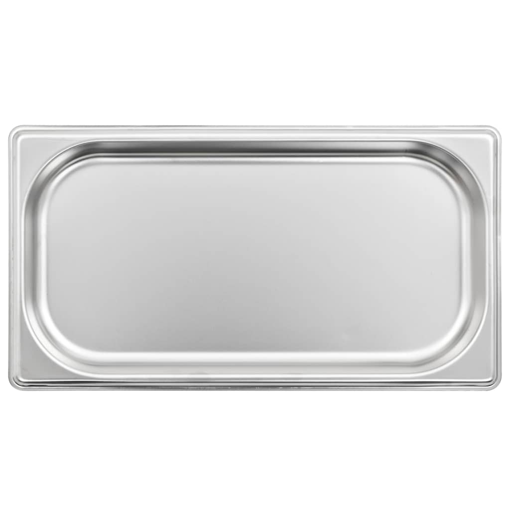 vidaXL Gastronormbakken 12 st GN 1/3 20 mm roestvrij staal