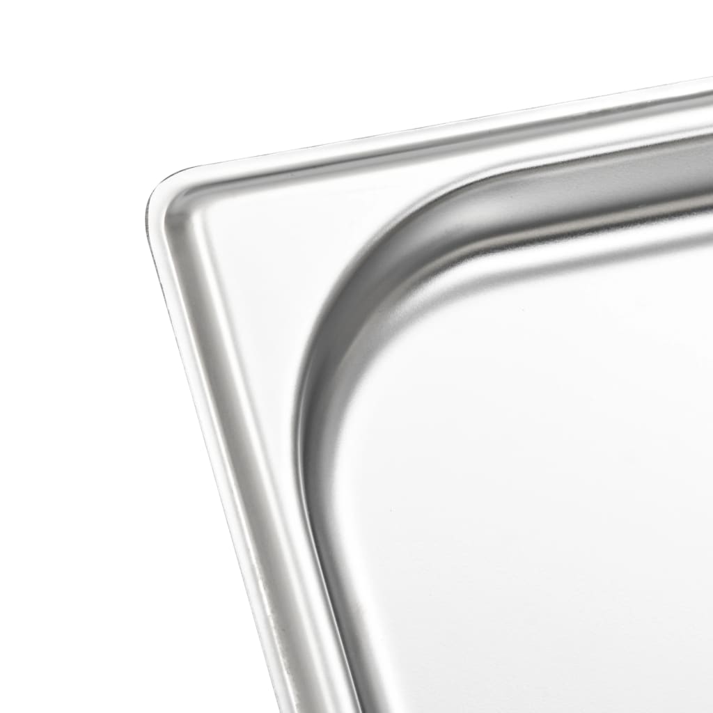 vidaXL Gastronormbakken 12 st GN 1/3 20 mm roestvrij staal
