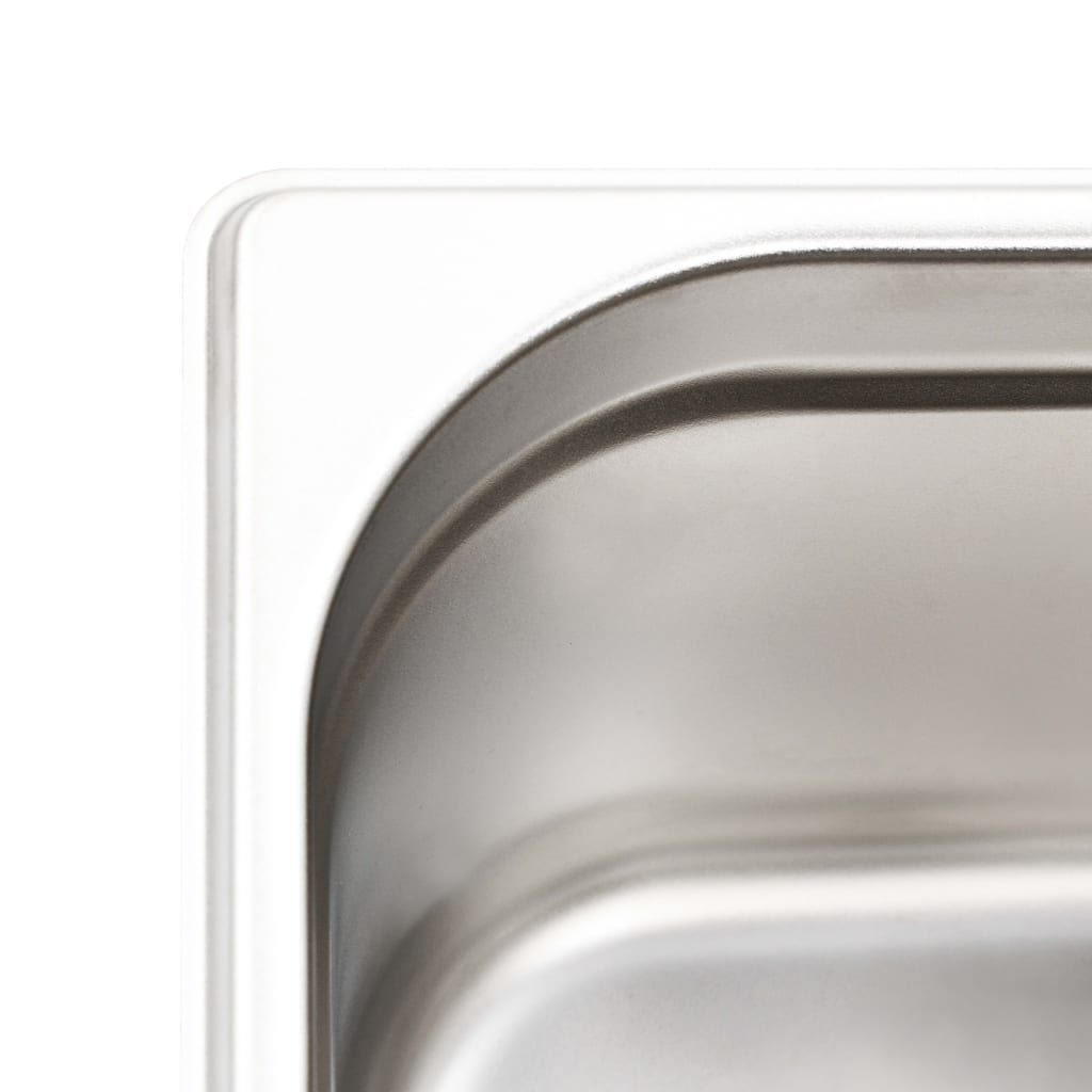 vidaXL Gastronormbakken 12 st GN 1/6 65 mm roestvrij staal