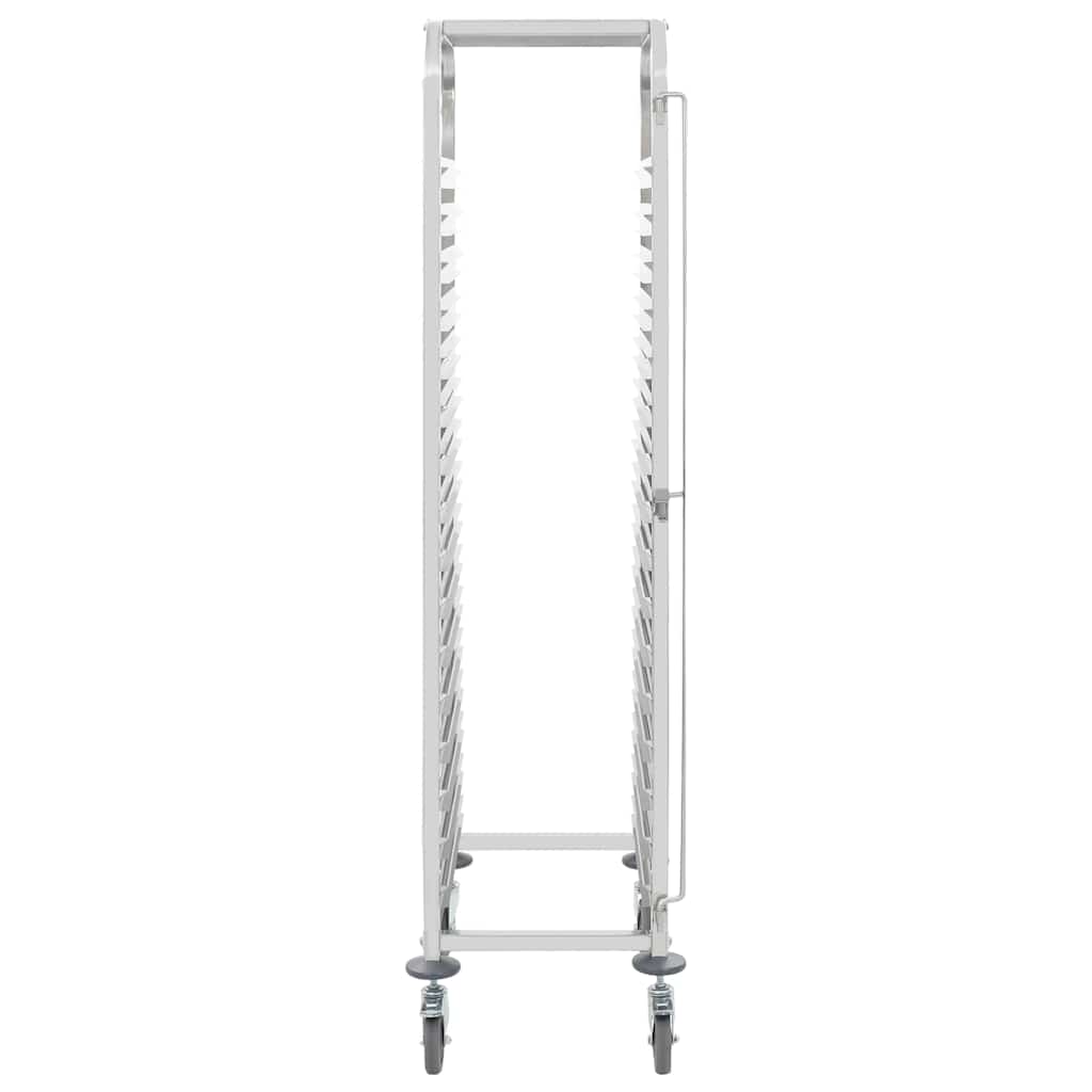 vidaXL Keukentrolley 16-laags 38x55x163 cm roestvrij staal