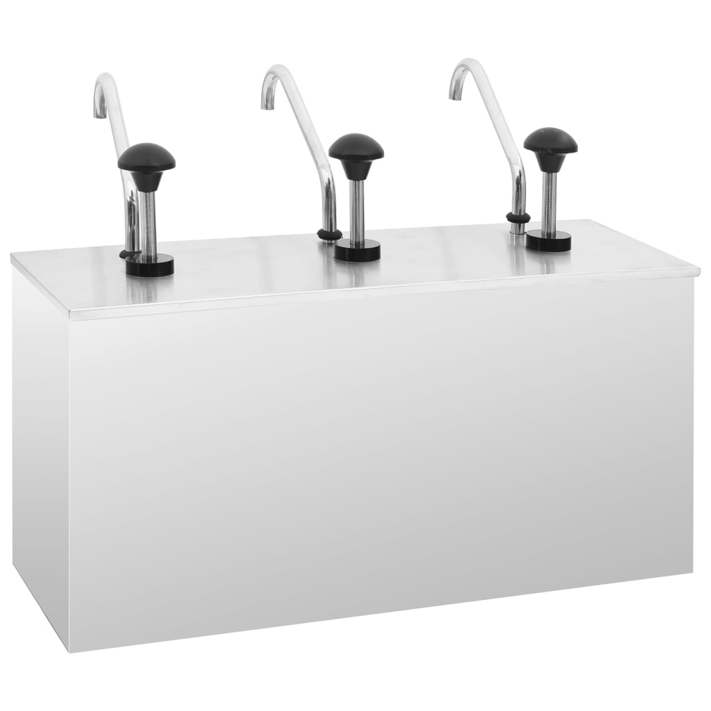 vidaXL Sausdispenser 3,5 L roestvrij staal