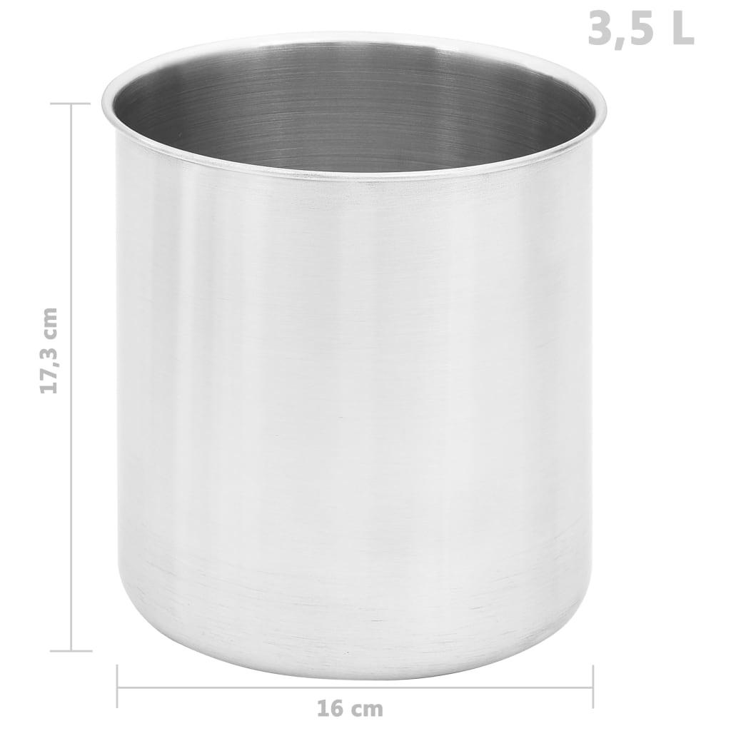 vidaXL Sausdispenser 3,5 L roestvrij staal