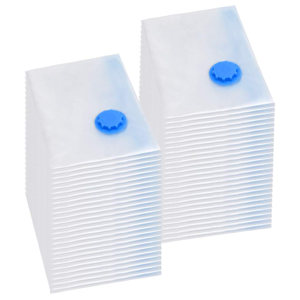 vidaXL Storage Bags with Storage 5 pcs Transparent and Blue 70 x 50 cm
