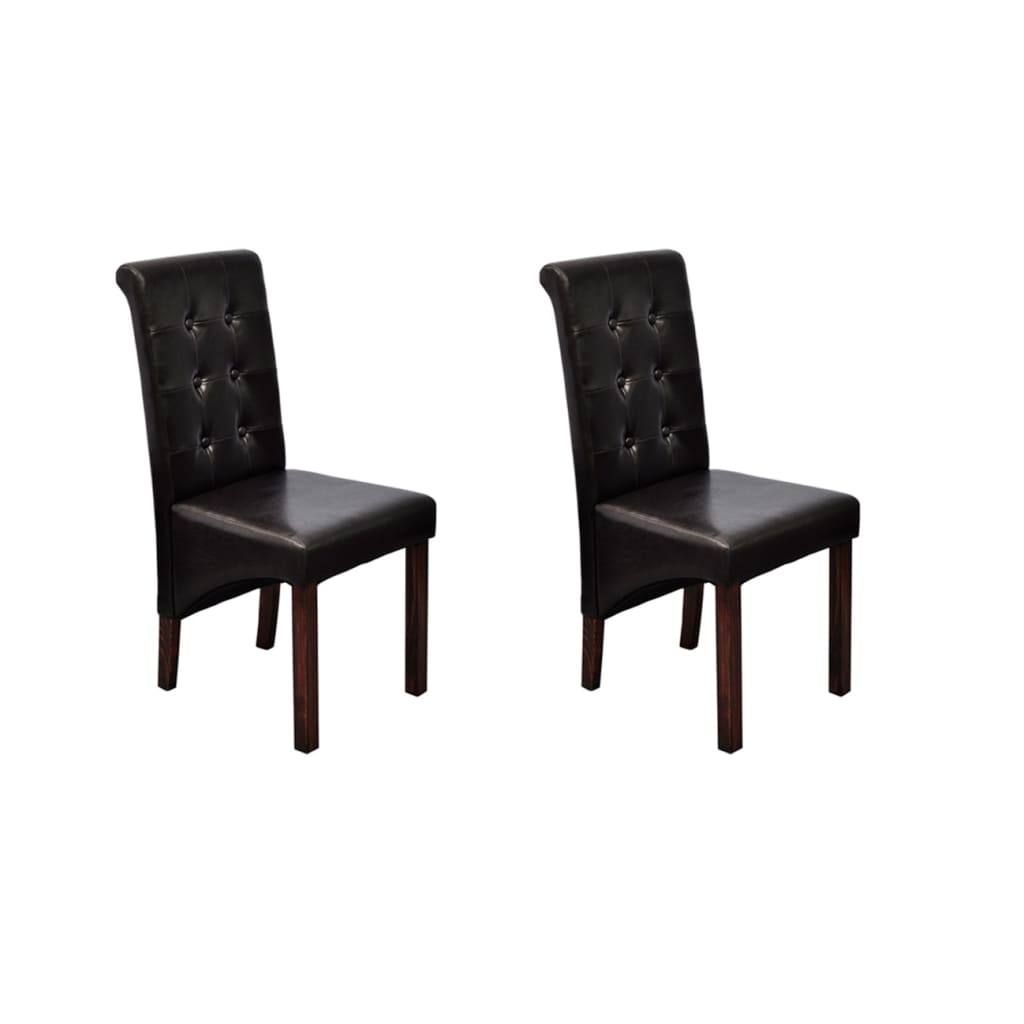 vidaXL Eetkamerstoelen 4 st kunstleer wit
