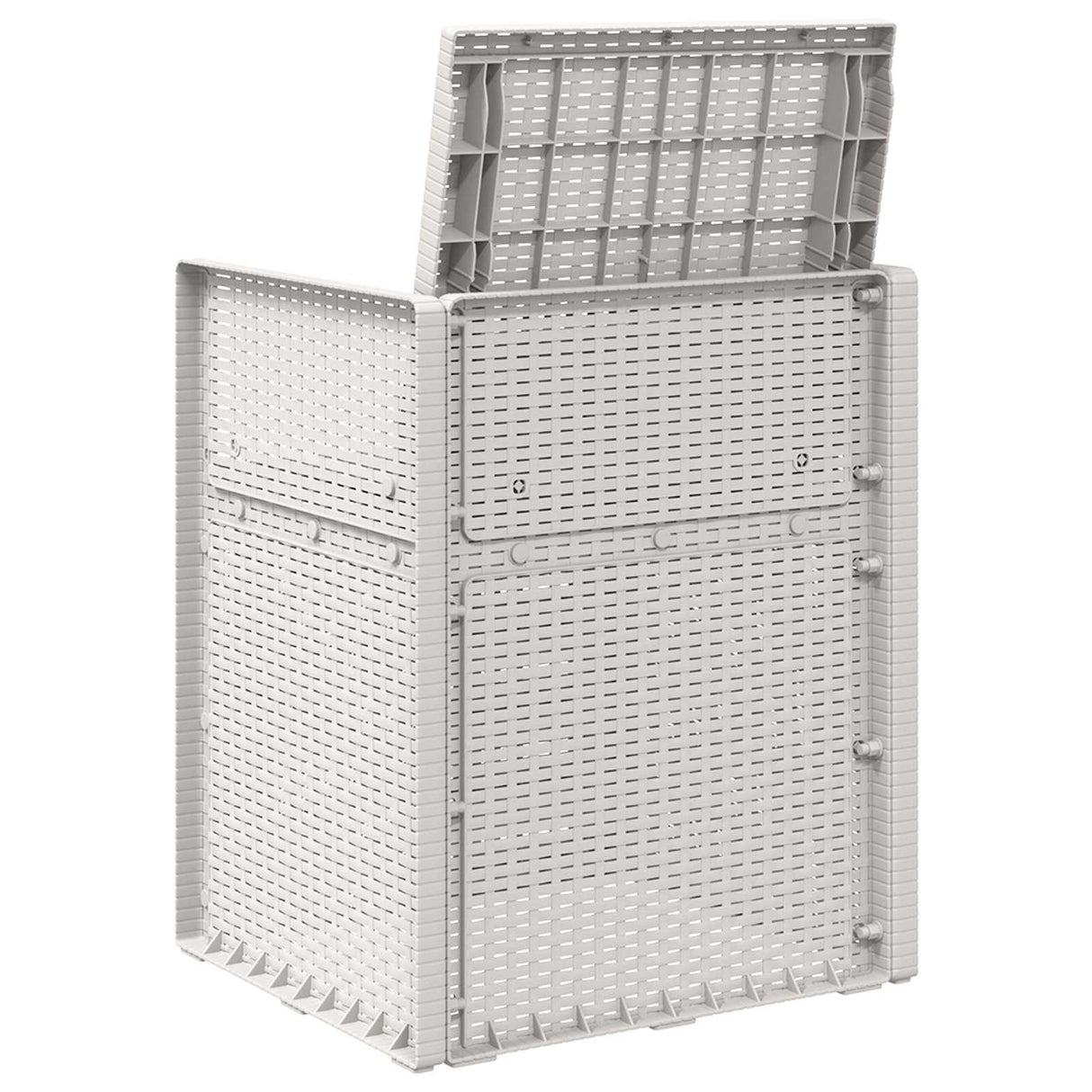 vidaXL Garden Chairs 2 pcs White and Light Grey PP