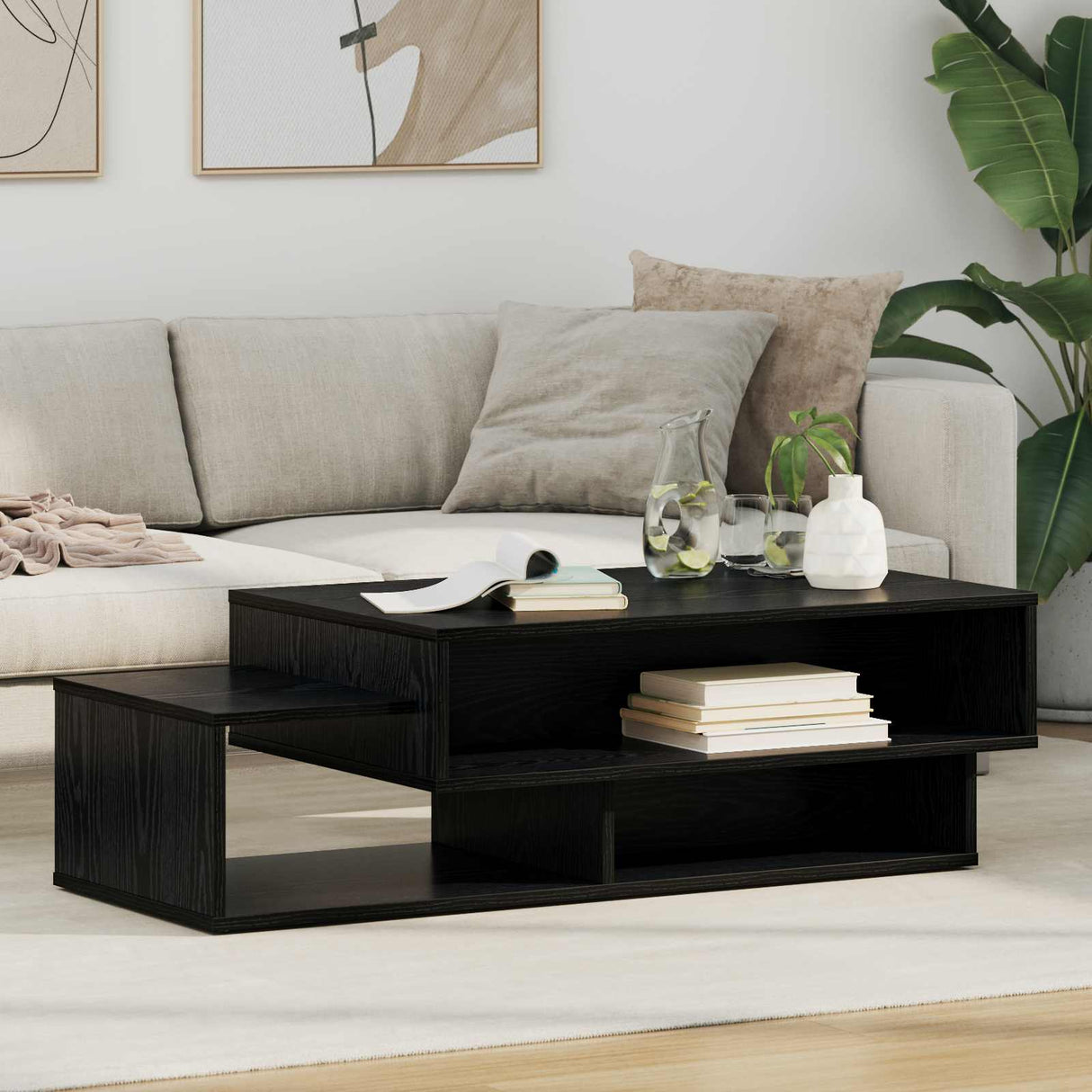 vidaXL Coffee Table White 105 x 50 x 32.5 cm Engineered Wood
