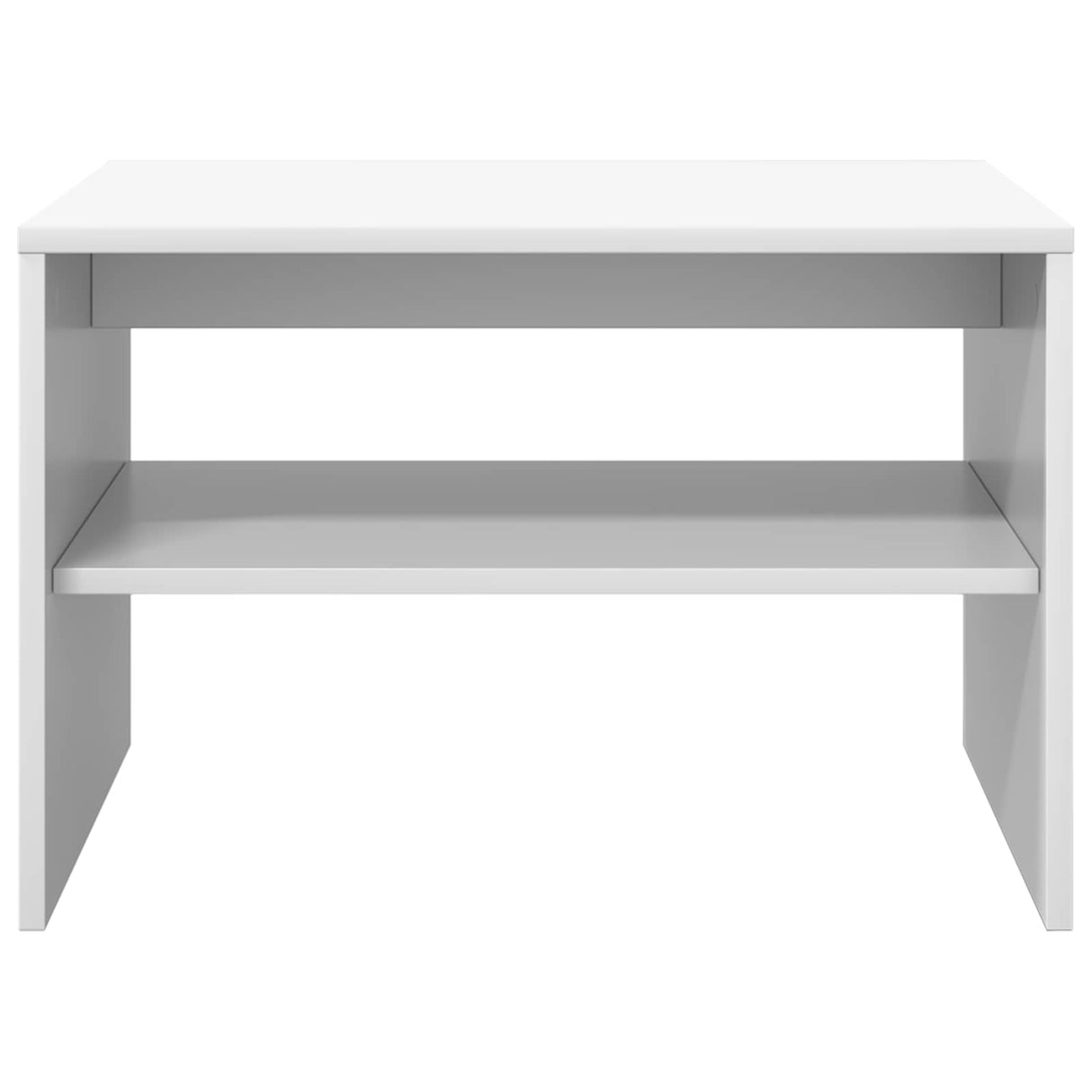 vidaXL Salontafel Wit 60 x 50 x 40 cm Bewerkt hout
