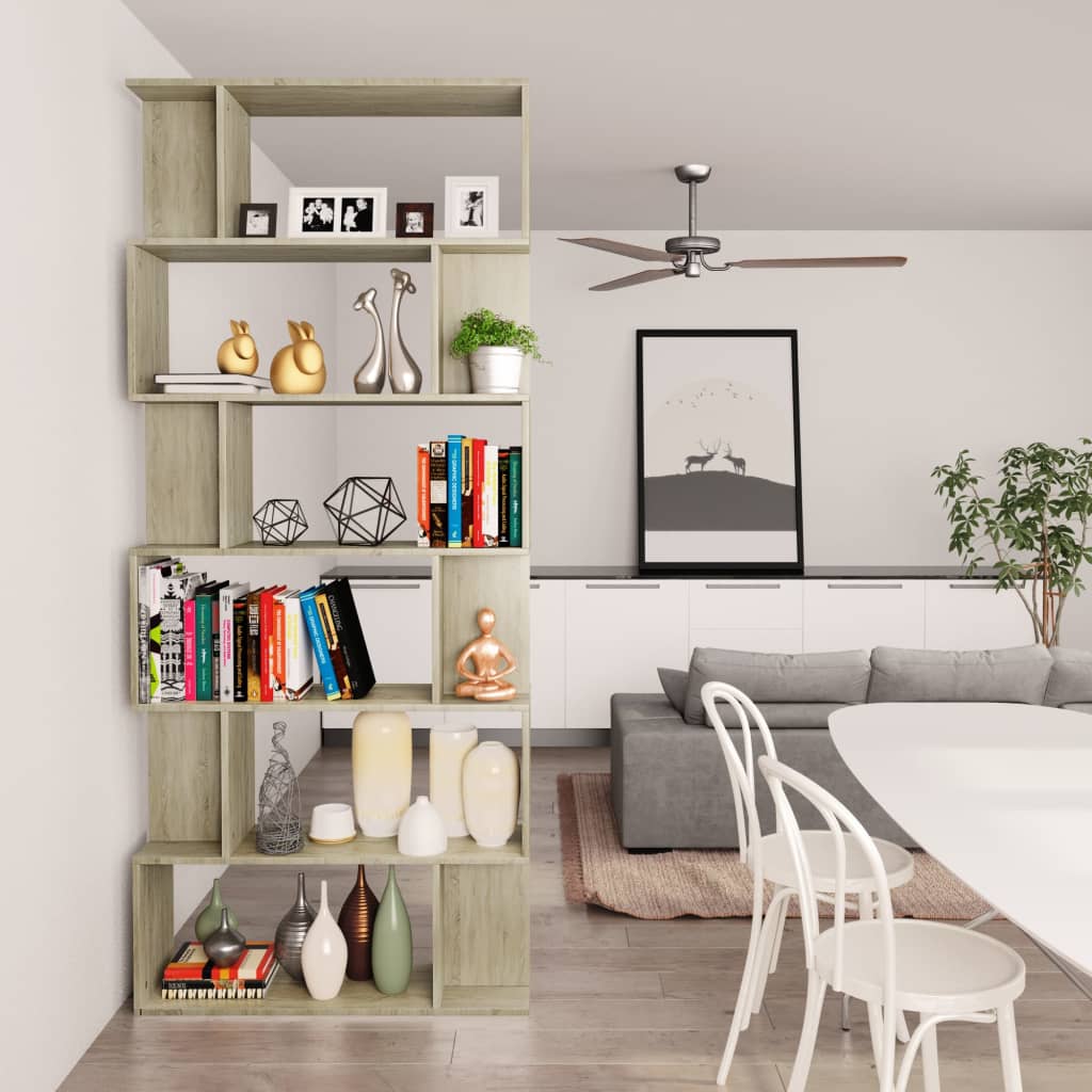 vidaXL Boekenkast / kamerscherm 80x24x192 cm bewerkt hout wit