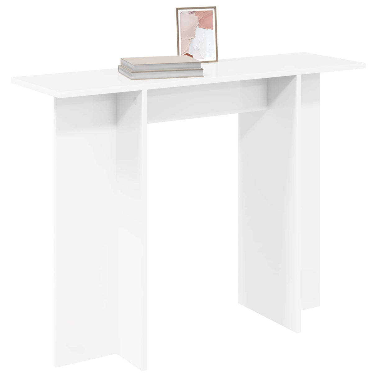 vidaXL Wandtafel Wit 100 x 30 x 75 cm Bewerkt hout