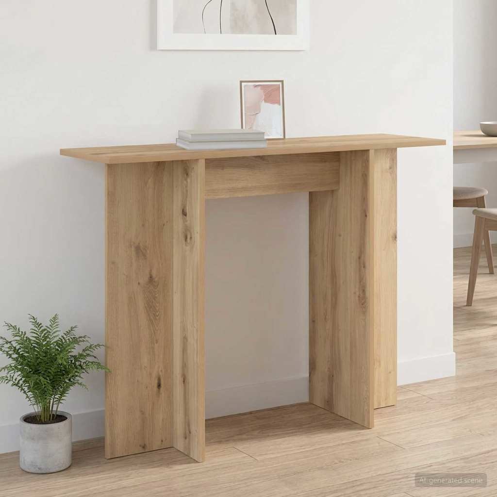 vidaXL Wandtafel Wit 100 x 30 x 75 cm Bewerkt hout