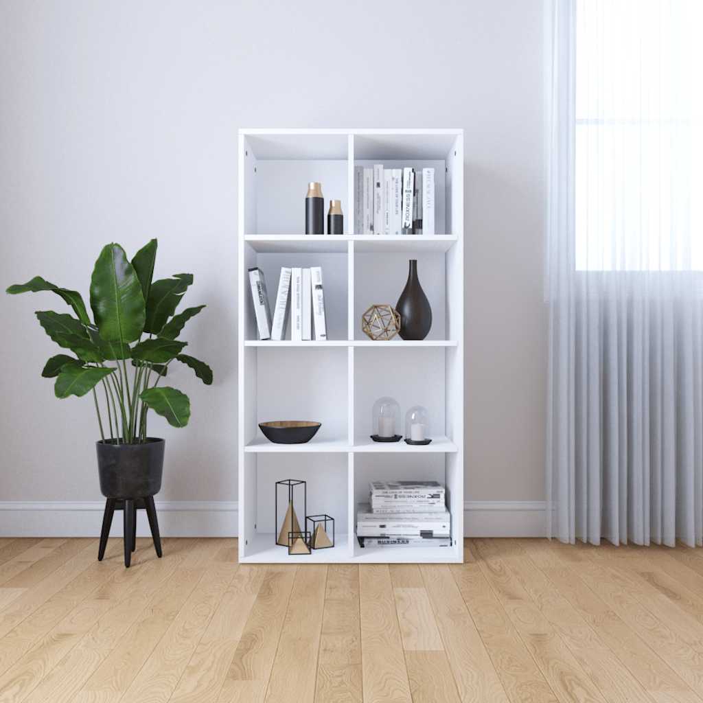 vidaXL Boekenkast/tv-meubel 36x30x114 cm bewerkt hout wit