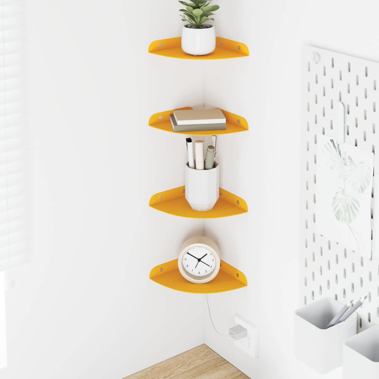 vidaXL Floating Shelf with Storage 2 pcs Black 15 x 15 x 2 cm