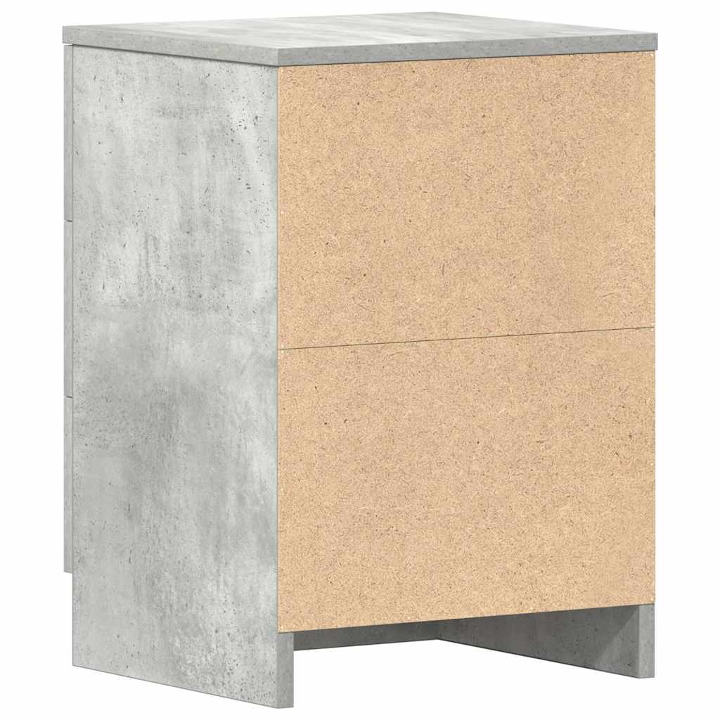 vidaXL Nachtkastje 38x35x56 cm bewerkt hout wit