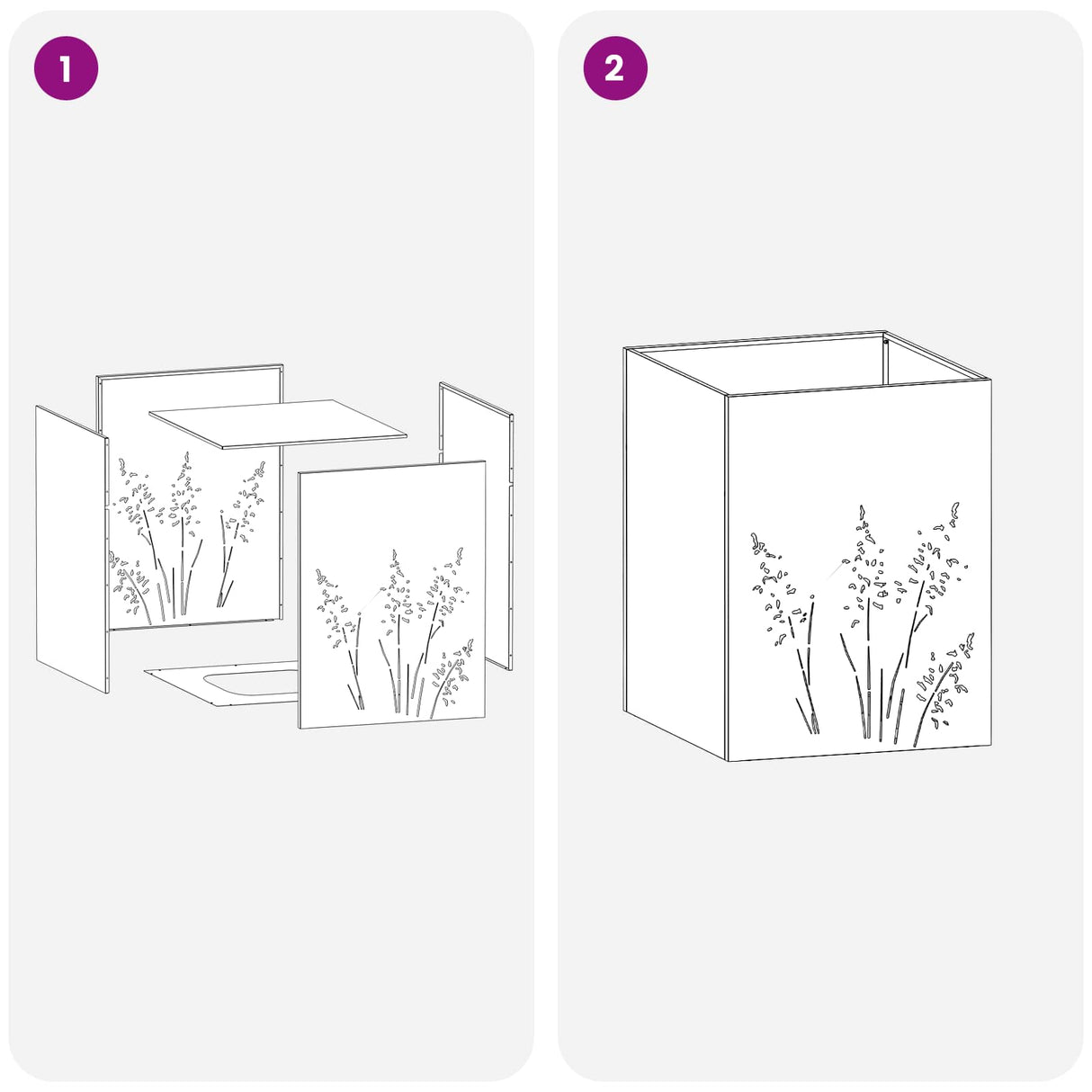 vidaXL Planter Olive Green 50 x 50 x 75 cm Cold-rolled steel