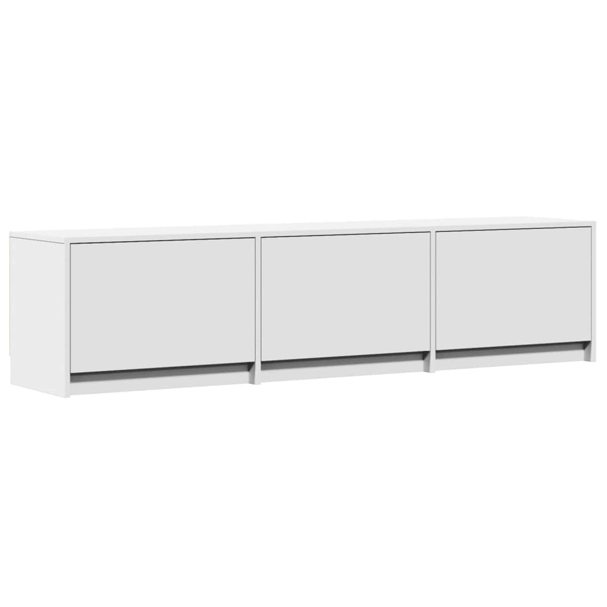 vidaXL TV Kast met LED met lade Wit 165 x 34 x 40 cm Bewerkt hout