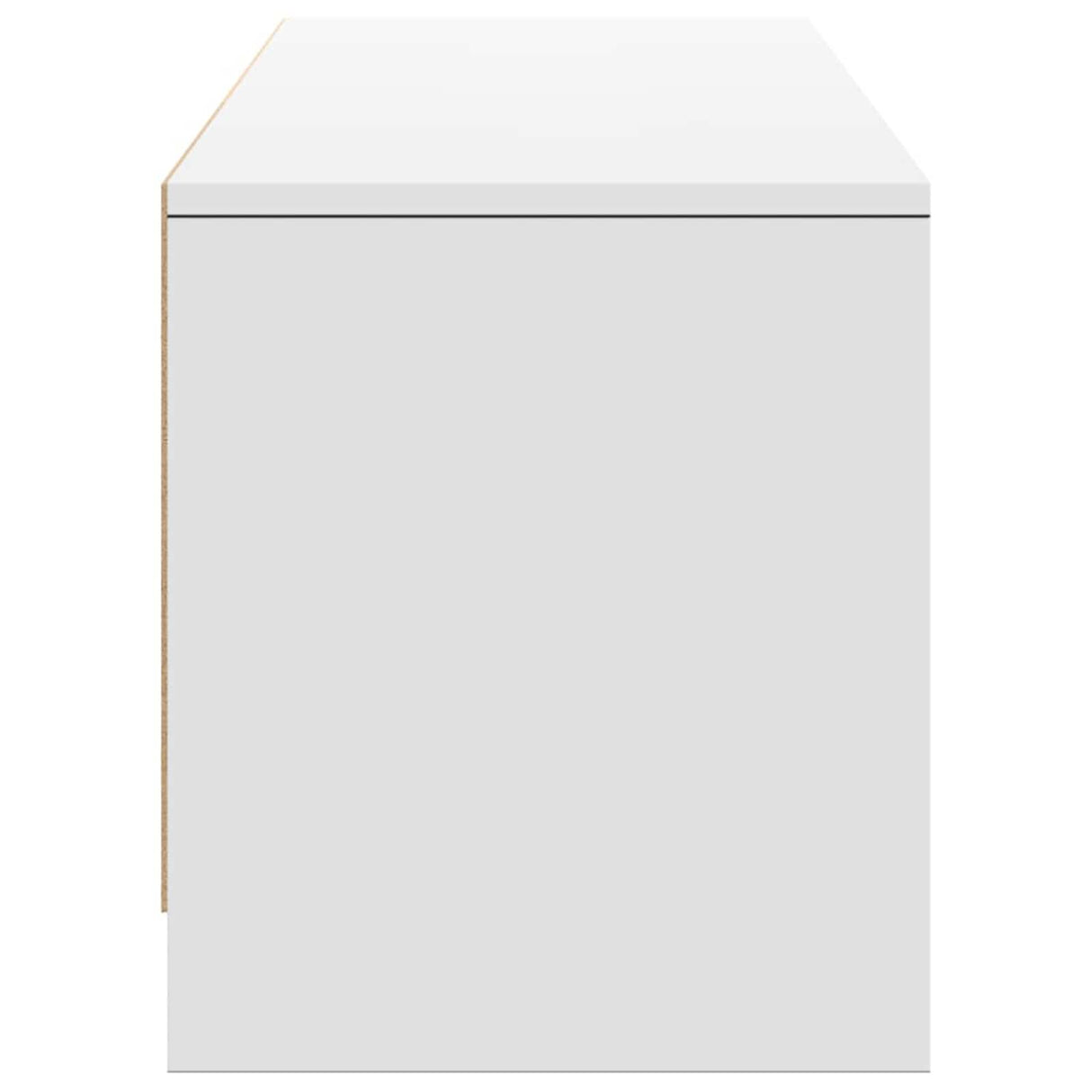 vidaXL TV Kast met LED met lade Wit 165 x 34 x 40 cm Bewerkt hout