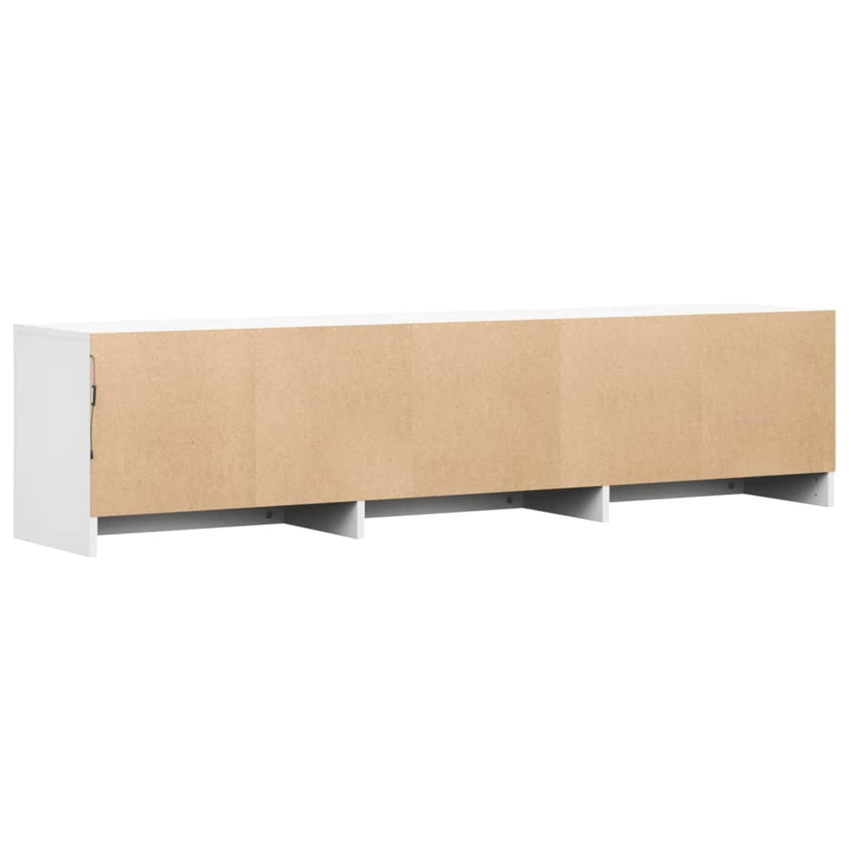 vidaXL TV Kast met LED met lade Wit 165 x 34 x 40 cm Bewerkt hout
