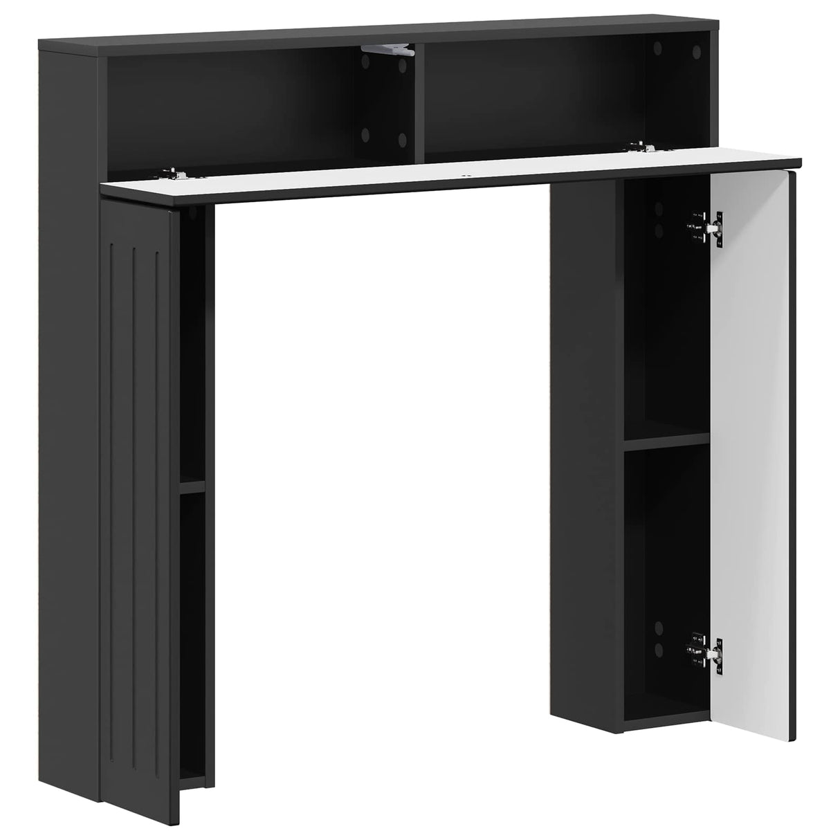 vidaXL Haardombouw Wit 102 x 18 x 100,5 cm Bewerkt hout